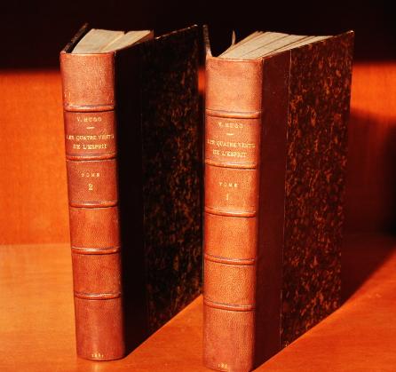 Les deux volumes reliés,  demi maroquin, dos à nerfs, titres dorés.